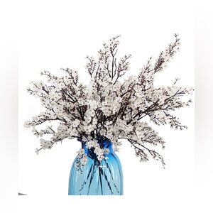 NWT JAKY-Global Baby's Breath Faux Flowers Fabric Cloth 12 Stem Bundle White